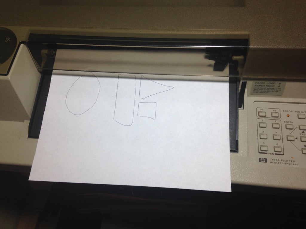 HP7475 Pen Plotter Printing from OpenFrameworks